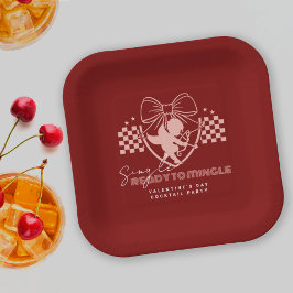 Roter Cupid Single Valentinstag Party Pappteller