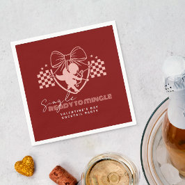 Roter Cupid Single Valentinstag Party Serviette