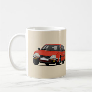 Roter CX GTi - zwei Bilder Kaffeetasse