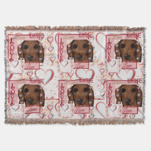 Roter Dachshund  Decke