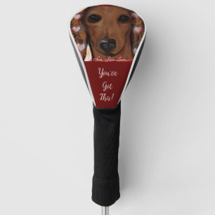 Roter Dachshund Golf Headcover