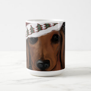 Roter Dachshund  Kaffeetasse