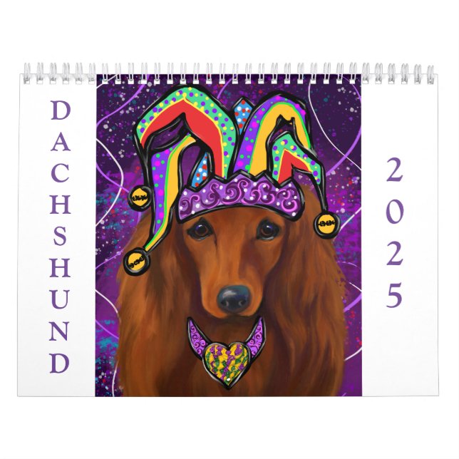 Roter Dachshund   Kalender (Titelbild)