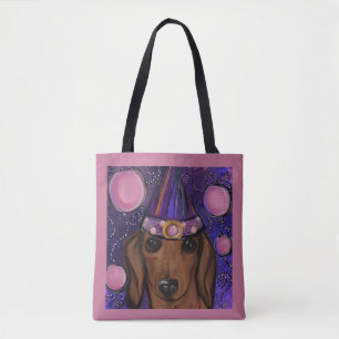 Roter Dachshund Tasche