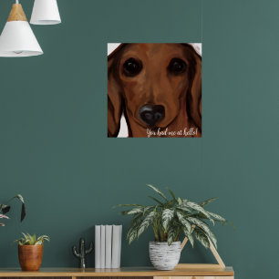 ROTER DACHSUND         POSTER