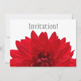 Roter Dahlia Einladung