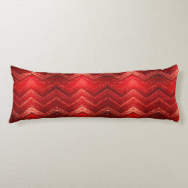 Roter dekorativer Glitzer Kissen