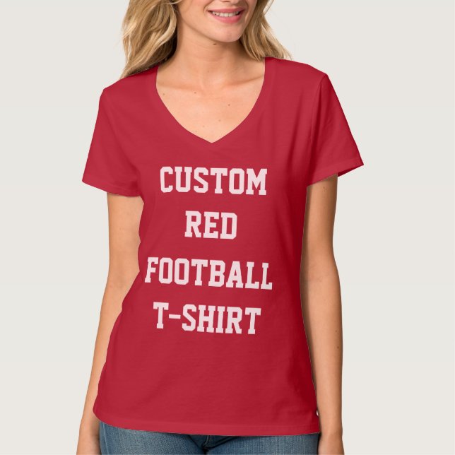ROTER der FUSSBALL-T - SHIRT der (Vorderseite)