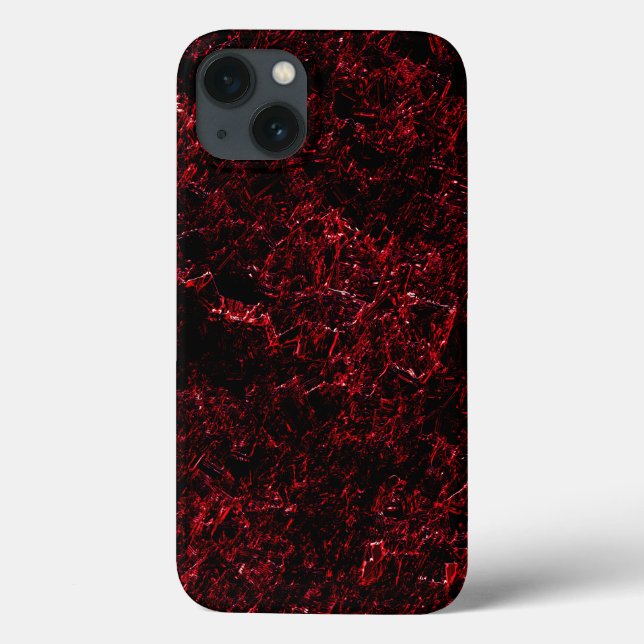 Roter, dicker Schwamm auf dunkelrotem Hintergrund Case-Mate iPhone Hülle (Rückseite)