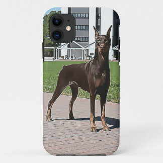 Roter Dobermann (v11-1) Case-Mate iPhone Hülle