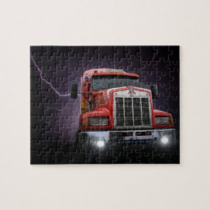 Roter Donner KW Big Rig 18 Räder