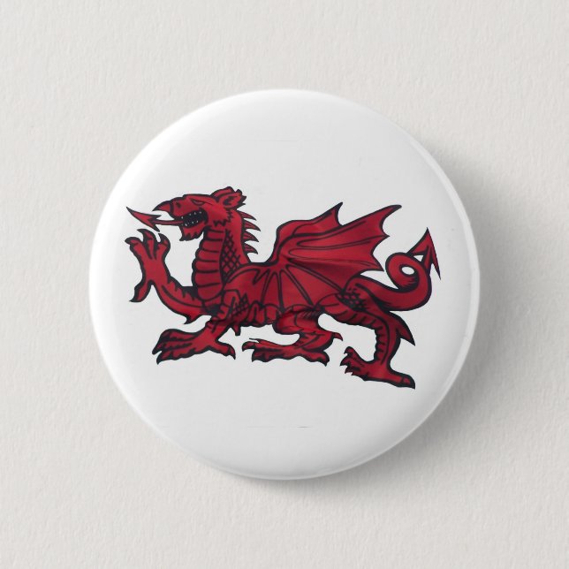 ROTER DRACHE BUTTON (Vorderseite)