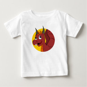Roter Drache Cartoon T - Shirt
