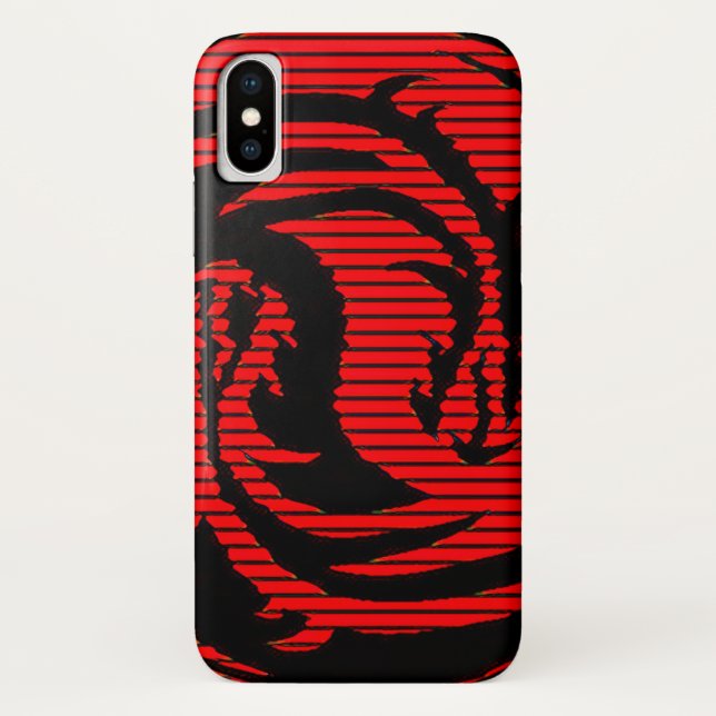 Roter Drache Case-Mate iPhone Hülle (Rückseite)