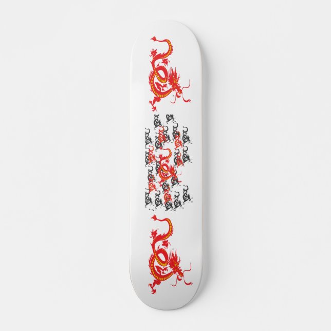Roter Drache/Chinesisches Neujahr Skateboard (Vorne)