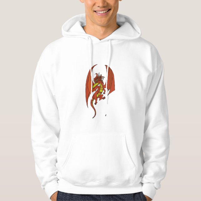 Roter Drache Hoodie (Vorderseite)