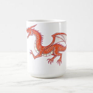 Roter Drache Kaffeetasse