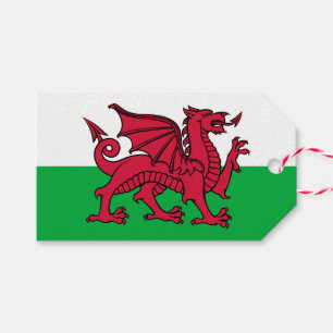 Roter Drache keltische Flagge von Wales & Walisisc Geschenkanhänger