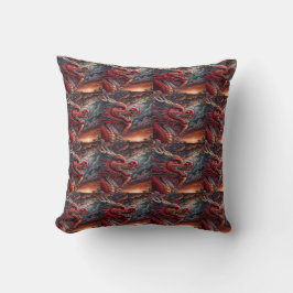 Roter Drache Kissen