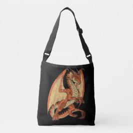 Roter Drache König Tragetaschen Mit Langen Trägern