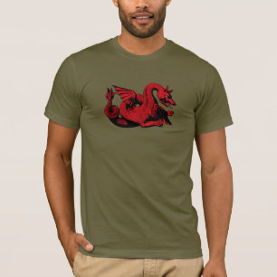 Roter Drache Kreatur Anpassbares T-Shirt