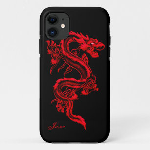 Roter Drache kundenspezifischer iPhone 5 Fall iPhone 11 Hülle