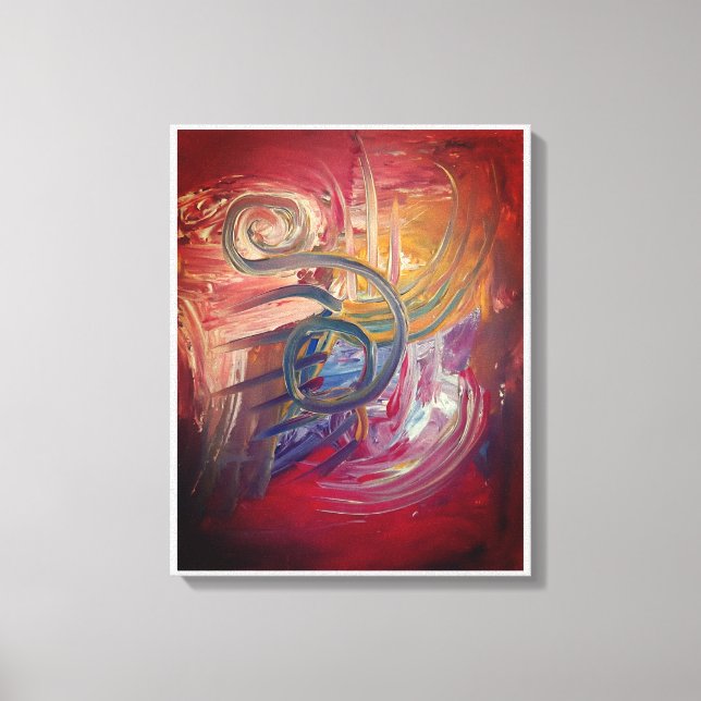 Roter Drache Leinwanddruck (Vorderseite)