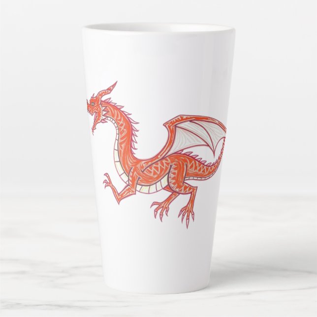 Roter Drache Milchtasse (Vorderseite)