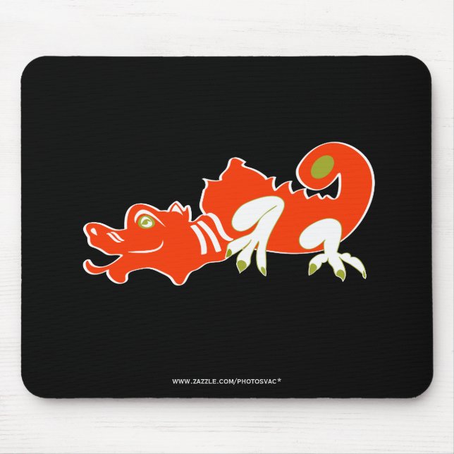 Roter Drache Mousepad (Vorne)