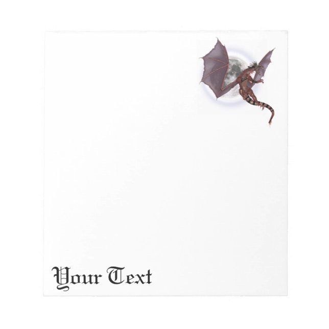 Roter Drache Notizblock (Vorderseite)