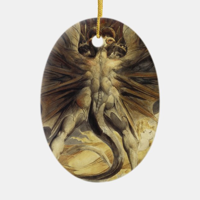 Roter Drache Ornamente (Vorne)