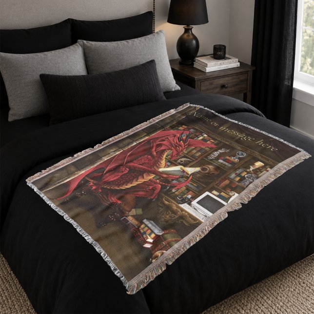 Roter Drache Podcast Fantasy Decke (Von Creator hochgeladen)