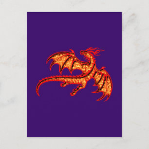 Roter Drache Postkarte