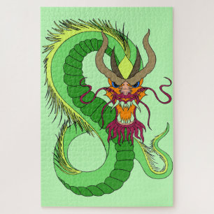 Roter Drache Puzzle