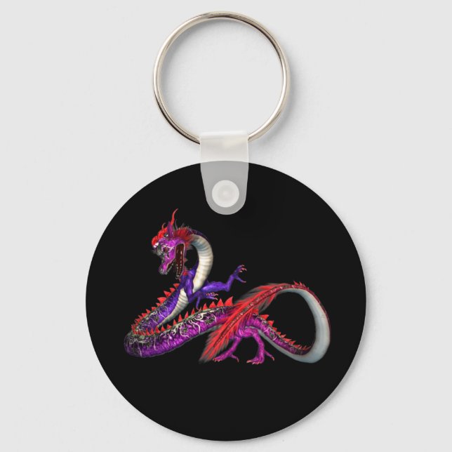 Roter Drache Schlüsselanhänger (Vorderseite)