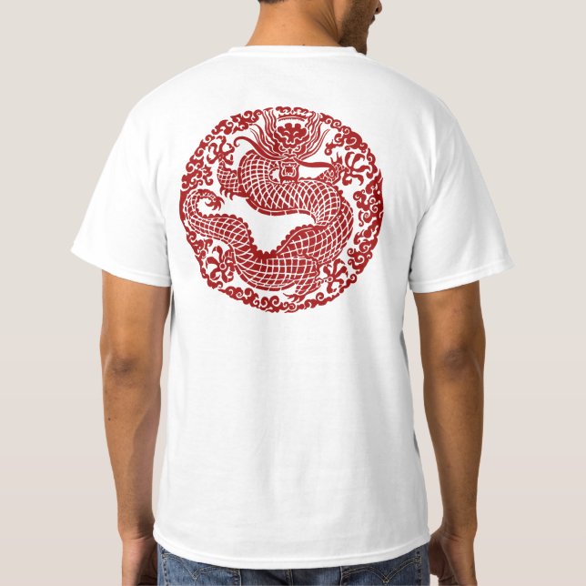 Roter Drache T-Shirt (Rückseite)