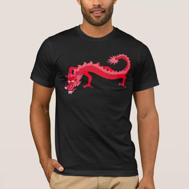 Roter Drache T-Shirt (Vorderseite)