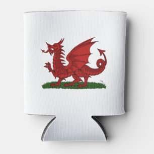 Roter Drache von Wales Dosenkühler
