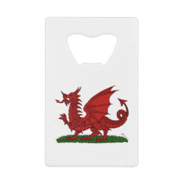 Roter Drache von Wales Geldbeutel Flaschenöffner