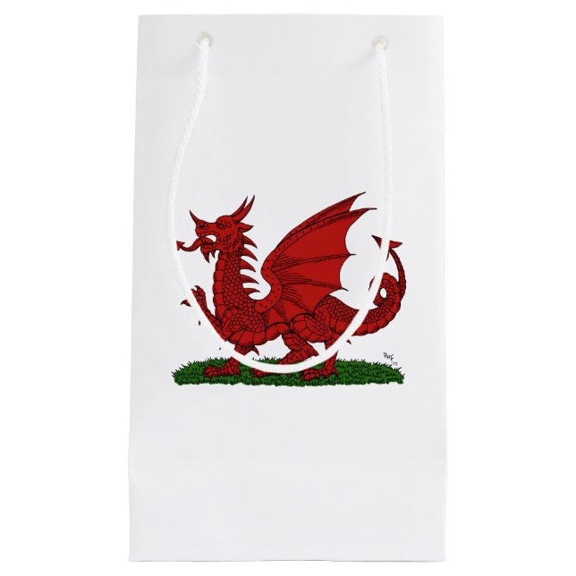Roter Drache von Wales Kleine Geschenktüte (Vorderseite)