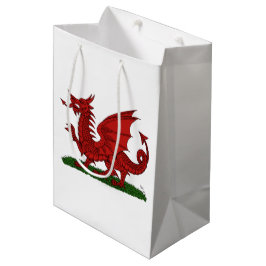 Roter Drache von Wales Mittlere Geschenktüte