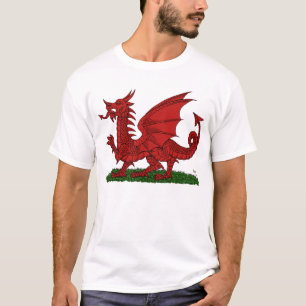 Roter Drache von Wales T-Shirt