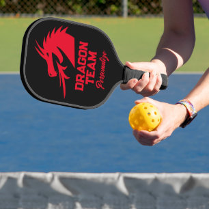Roter Drachen-Logo personalisiertes Pickleball-Pad Pickleball Schläger
