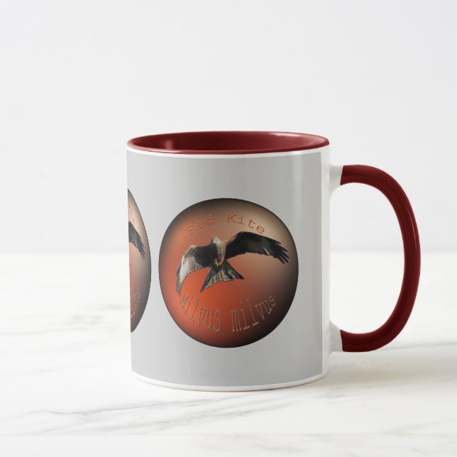 Roter Drachen-Raubvogel Tasse (Rechts)
