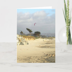 Roter Drachen und Wolken, Half Moon Bay Karte
