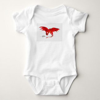 Roter Drachenjunge Anzug Baby Strampler