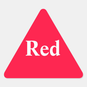 Roter Dreieck-Aufkleber Dreieckiger Aufkleber