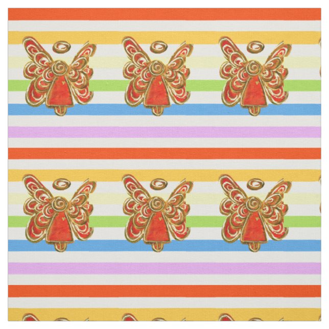 Roter Engel Rainbow Strickstoff Kunststoffe Stoff (Muster)
