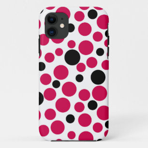 Roter Erbsenretro auf weißem Hintergrund Case-Mate iPhone Hülle