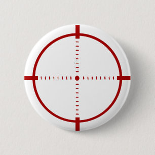 Roter Fadenkreuz-Zielknopf Button
